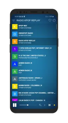 Radio Kpop android App screenshot 3